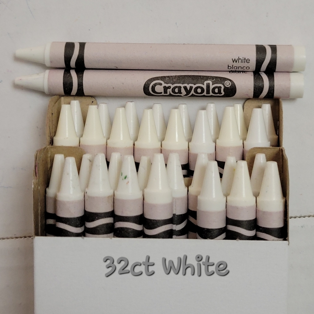 (32) Crayola Crayons(White) Single Color Bulk Lot